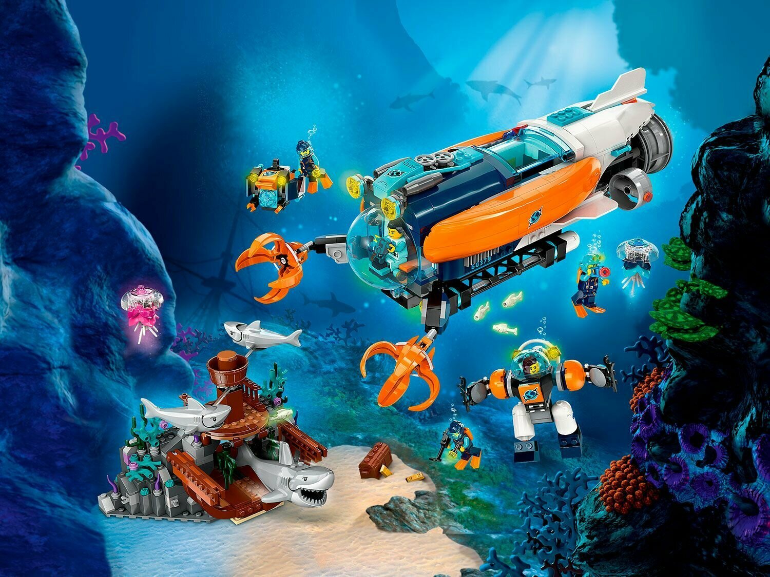 LEGO City Глубоководная исследовательская подводная лодка 60379 - фото №19