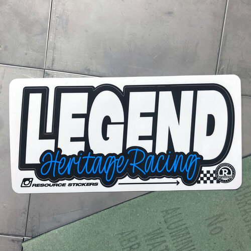 Наклейка на авто Legend heritage racing, JDM 17,5x8,5см