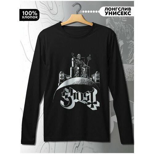 фото Лонгслив hypnotica, размер l, черный
