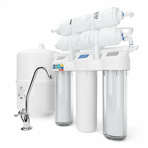 Фильтр под мойкой Prio Новая Вода Praktic Osmos OU500 белый/синий 1/2