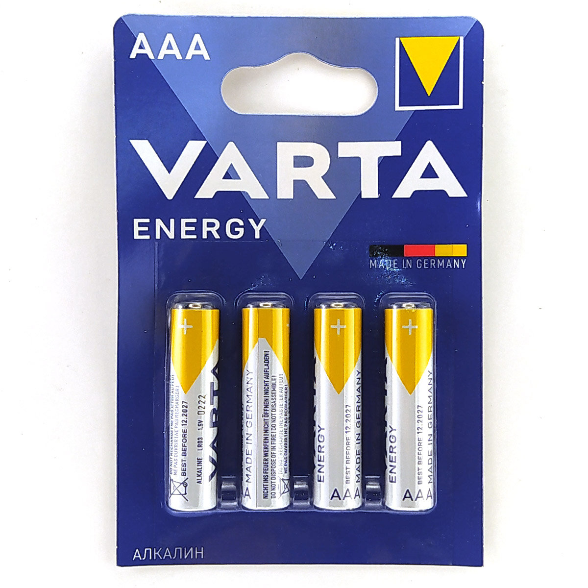 Батарейка VARTA ENERGY AAA, 4 шт.