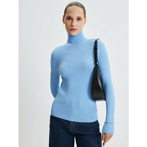 фото Водолазка zarina, размер m (ru 46), голубой
