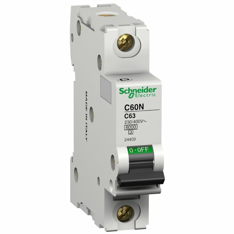 Автоматический выключатель Schneider Electric C60N 1П 63A C