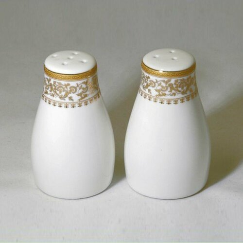 Набор солонка и перечница МФК цвет: белый, объем: 50 мл, кол-во предметов (шт.): 2, материал: Фарфор (MFK07574)