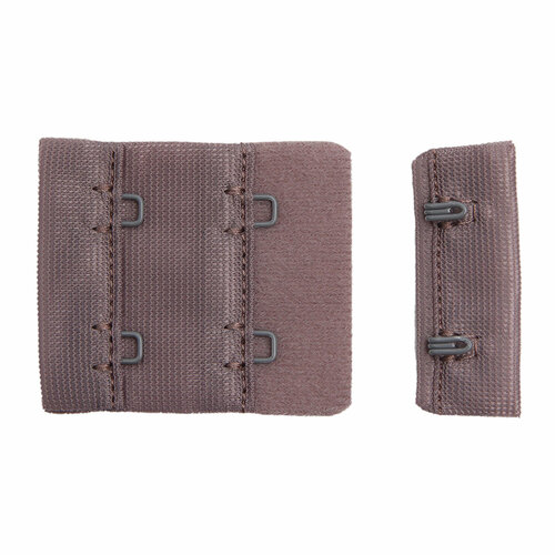 2494 Текстильная застежка с крючками 2*2 для бюстгальтера 38мм, Arta-F (1645 шиншилла), 25 шт