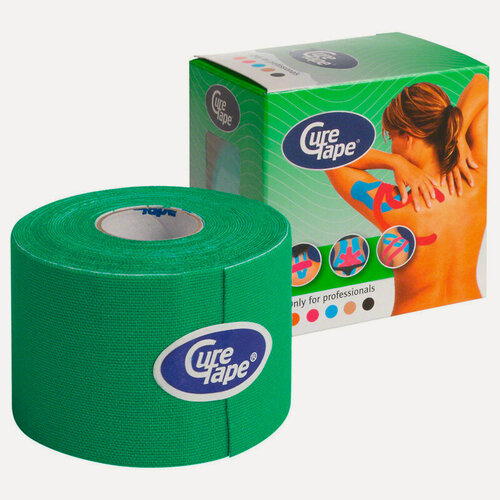 Изображение товара Тейп кинезиологический CureTape Green 161216, 5см. x5м.