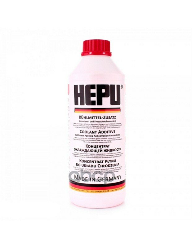 Hepu Антифриз G12*1.5L Готовый Красный -37°C Hepu арт. P900RM12