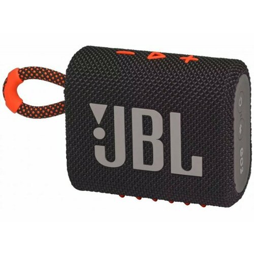 Портативная акустика JBL JBL GO 3, 4.2 Вт, черно-оранжевый портативная акустика jbl go 2 оранжевый