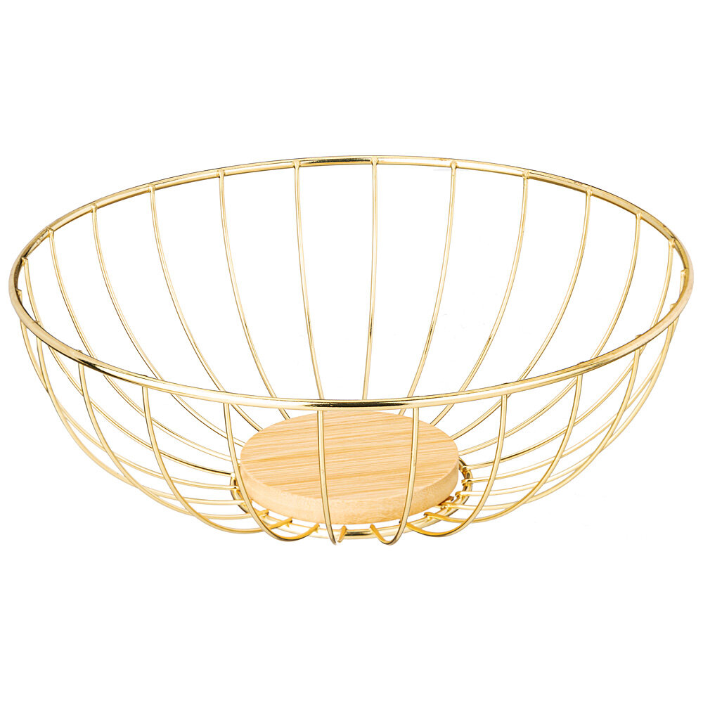 Фруктовница 790-362 agness металлическая gold 25х9 см