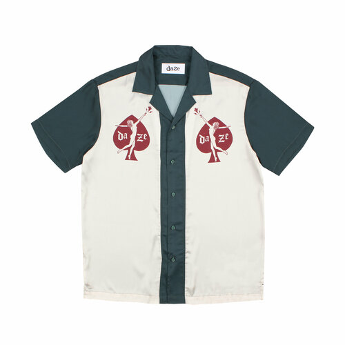 фото Рубашка daze, размер lбордовый, экрю