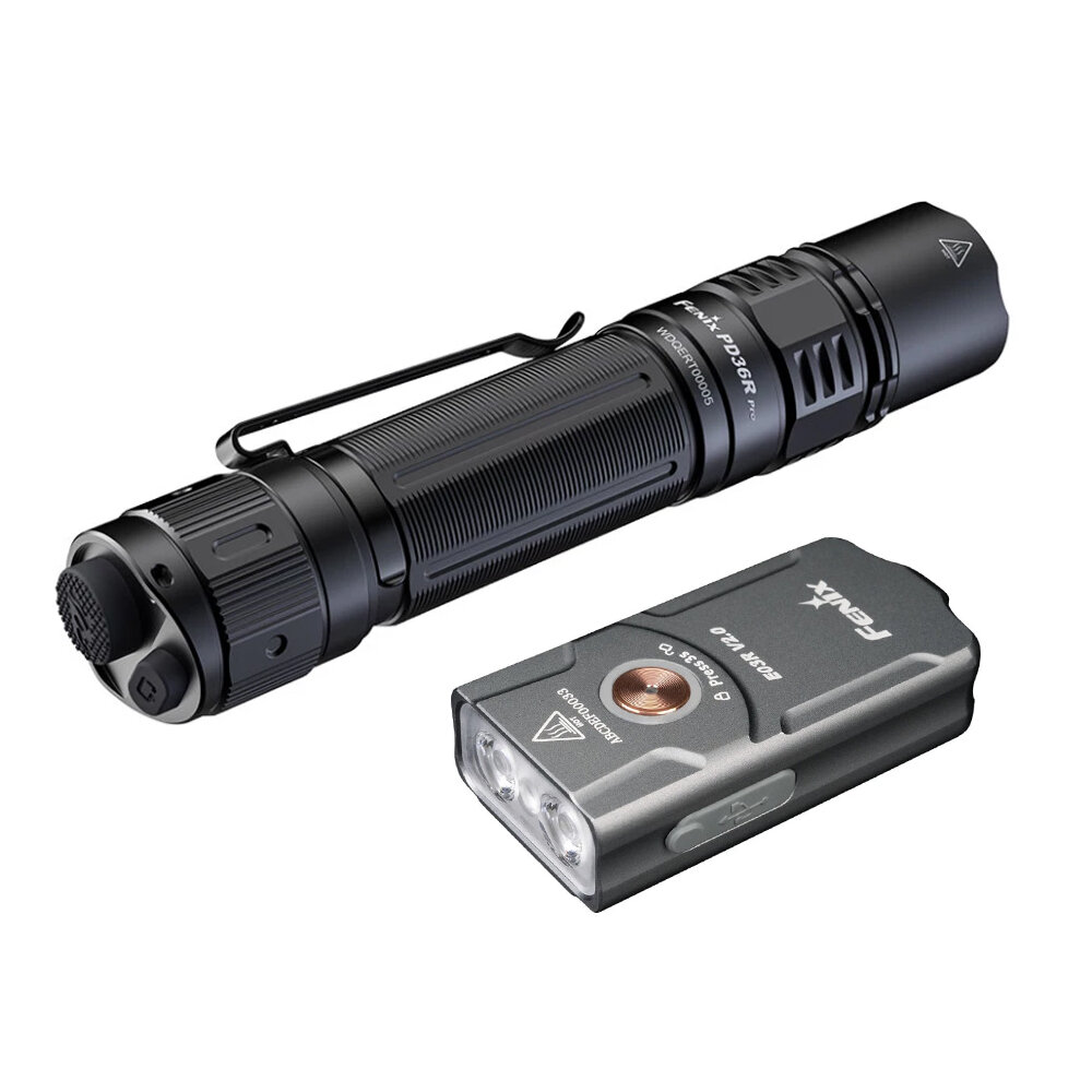 фото Набор, тактический фонарь Fenix PD36R Pro + брелок E03R V2.0 Grey