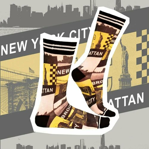 фото Носки sock my feet, размер 39-42, черный, желтый