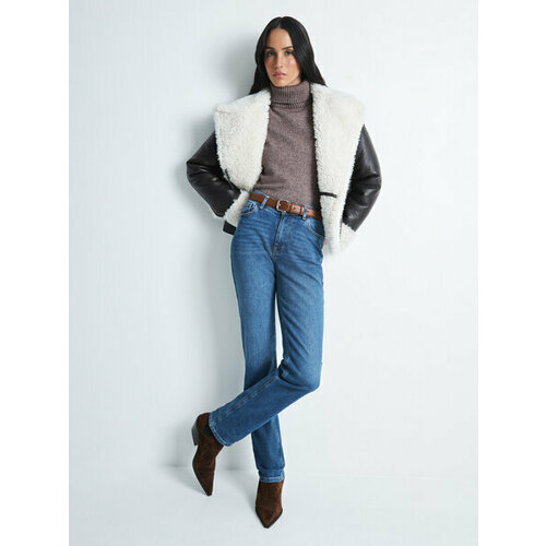 фото Джинсы зауженные zarina, размер l (ru 48), синий