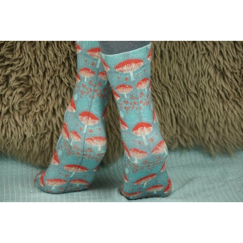 фото Носки шерстянки, размер 39/42, красный, голубой, белый