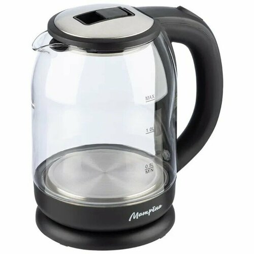 Матрёна Чайник электрический Матрёна MA-154 стекло 18 л 1500 Вт чёрный 277500₽