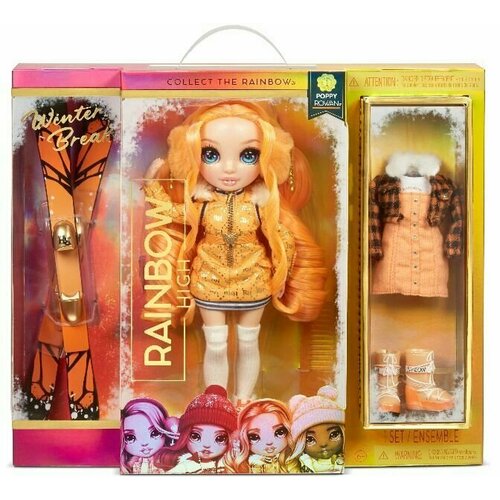 Rainbow High Кукла Winter Break Fashion Doll- Poppy Rowan (Orange) 574767 rainbow high winter break violet willow рейнбоу хай зимняя виолет виллоу 574804