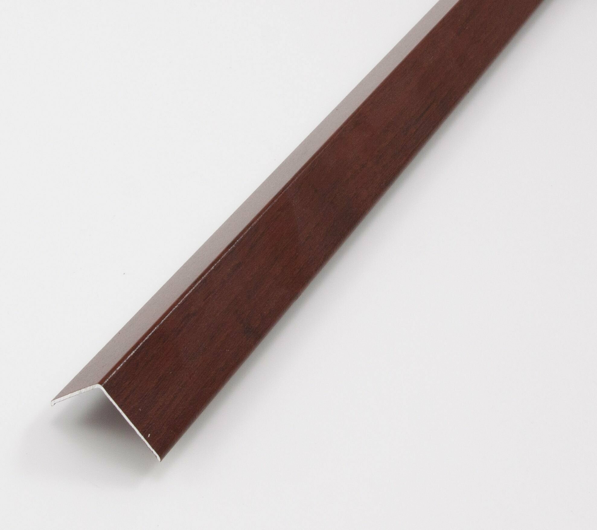 Порог алюминиевый угол 30х30мм Красное дерево 10м