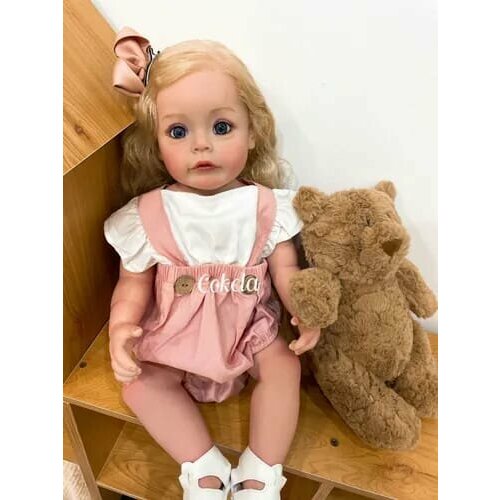 Кукла реборн NPK Doll 55 см, можно купать. Кукла Reborn в песочнике