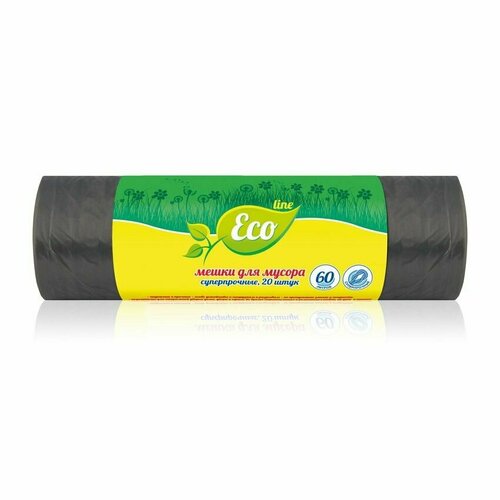Eco Line мешки для мусора Суперпрочные 60 л, 20 шт
