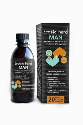 Erotic hard MAN Концентрат биогенный из 20 трав для мужчин 250 мл.