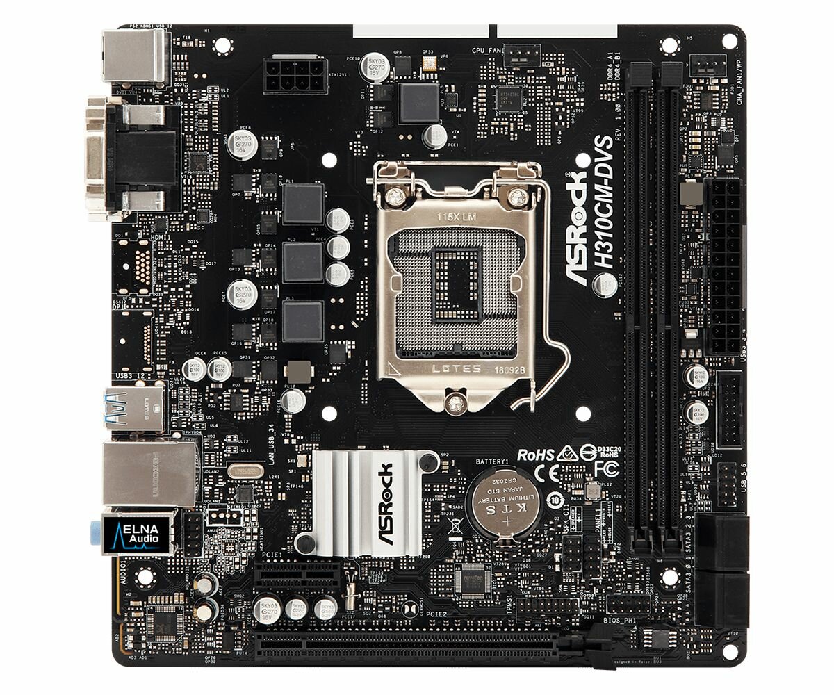 Материнская плата ASRock H310CM-DVS DDR4