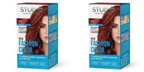 Studio Professional краска для волос Fashion Color 6.5 Вишнёвый, 115мл, 2уп.