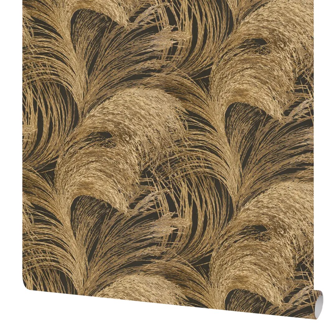 фото Обои флизелиновые Euro Decor Freya черные 1.06 м ED7188-22