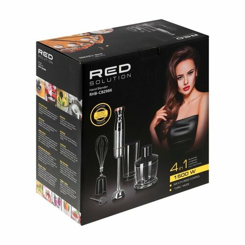 Блендер RED Solution RHB-CB2986 погружной 1500 Вт 0605 л 5 скоростей чёрный 926300₽