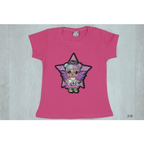 фото Футболка basak, размер 104, розовый