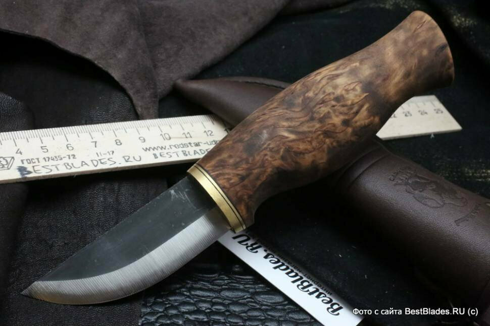 Нескладной нож Ahti Leuko Kaira (Carbon Steel) 70 мм. 9612 (Ahti)