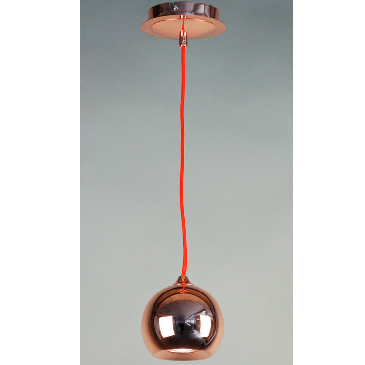 Светильник подвес сфера медь+красный (CL532113) Citilux - фото №4
