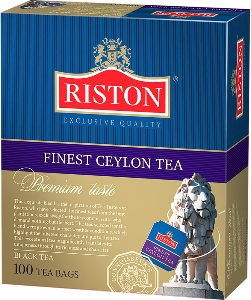 Чай черный в пакетиках Riston Finest Ceylon, 100 шт, 150 г