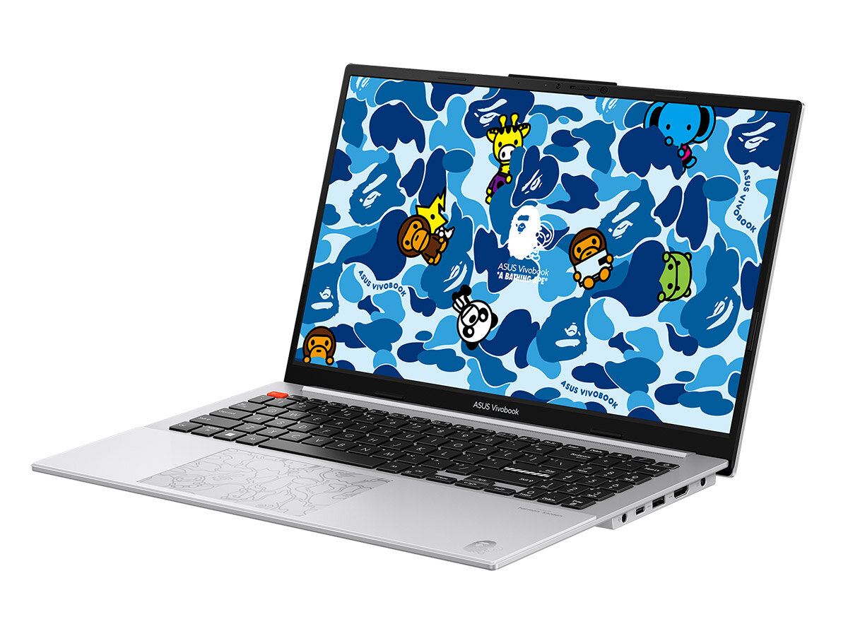 Ноутбук ASUS VivoBook S 15 OLED BAPE Edition K5504VA-MA340W 90NB0ZK6-M00KY0 (15.6", Core i9 13900H, 16Gb/ SSD 1024Gb, Iris Xe Graphics eligible) Серебристый - фото №9