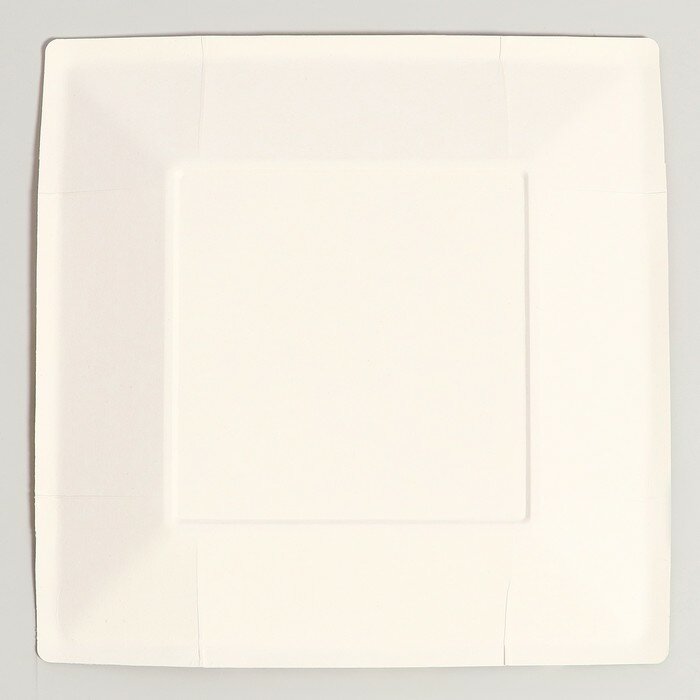 Тарелка бумажная квадратная "Аниме", синий, 21 см (комплект из 70 шт) - фотография № 3