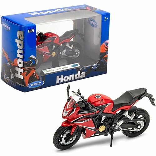 фото Игрушка welly модель мотоцикла 1:18 honda cbr650f