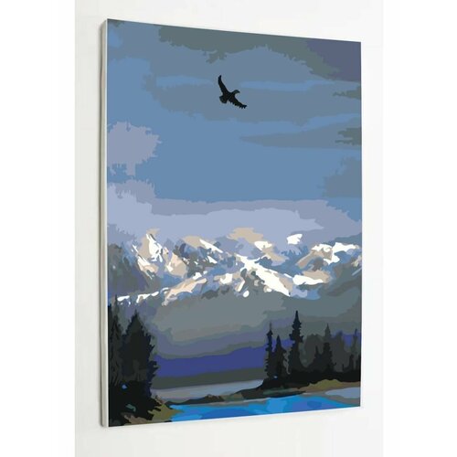 Картина по номерам на холсте с подрамником, Орел, 40х50 см картина по номерам орел в полете 40х50 см