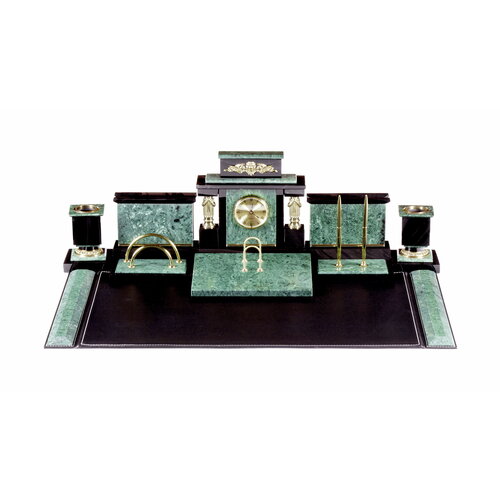 Настольный набор 0088-ЧЗ обсидиановый 9 предметов