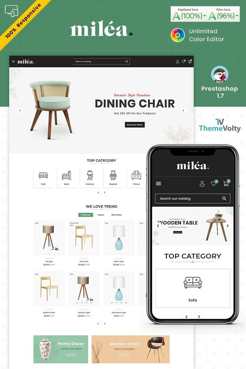 фото Milea Furniture Mega Store Тема PrestaShop