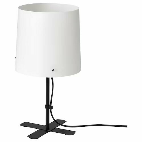 Настольная лампа, черный / белый, 31 см, Икеа Барласт, Ikea BARLAST