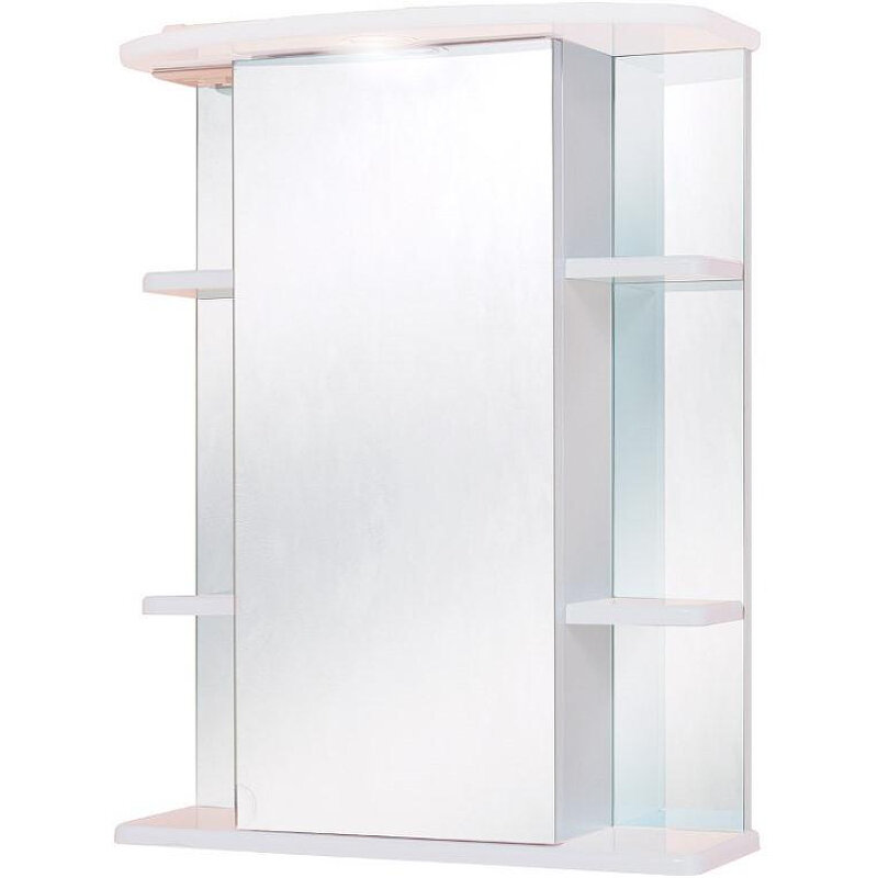 фото Зеркальный шкаф Onika Глория 55.01 L 205504 с подсветкой Белый