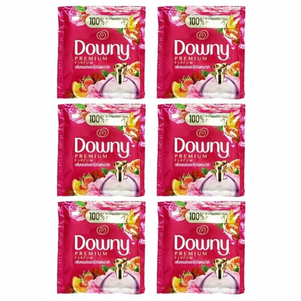 Downy Тайский парфюмированный кондиционер для белья с ароматом Очаровательный букет (Adorable Bouquet), набор 6 шт по 20 мл