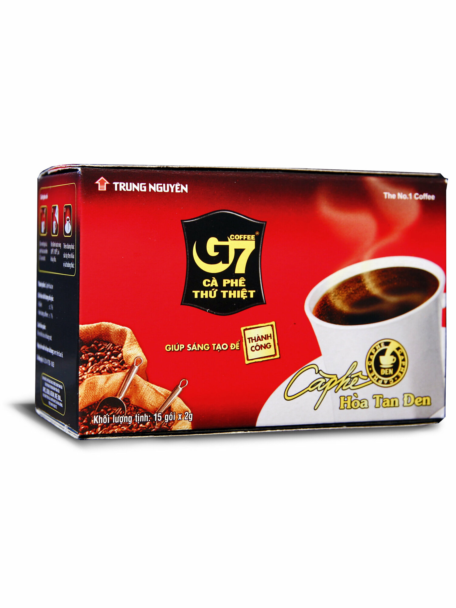 Кофе растворимый Трунг нгуен (Trung Nguyen) G7 черный кофе, 15 пак. по 2 г