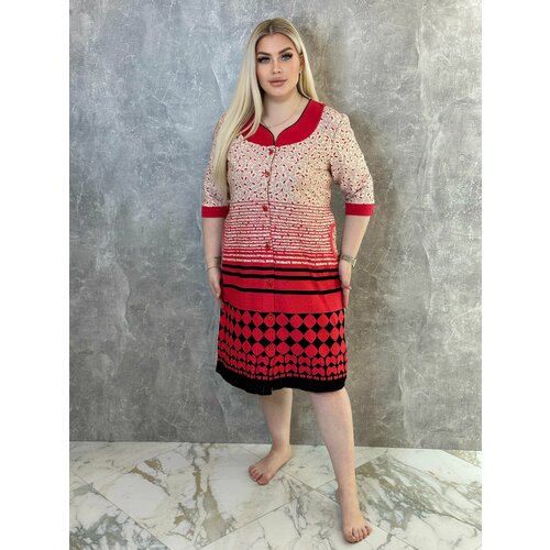 фото Халат , размер xl, коралловый luno