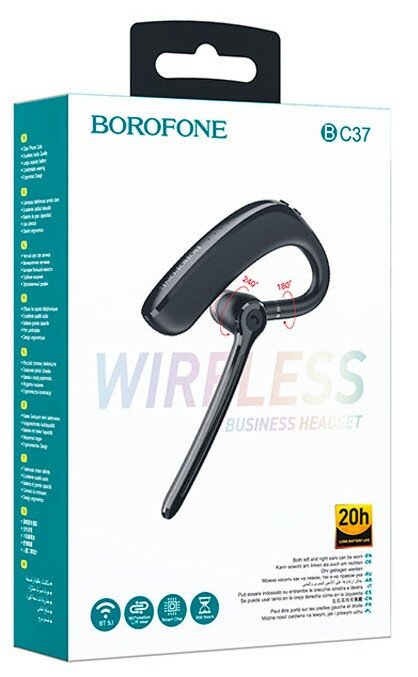 Наушники Borofone BC37 Imperor Business Black 6974443381047 - фото №12