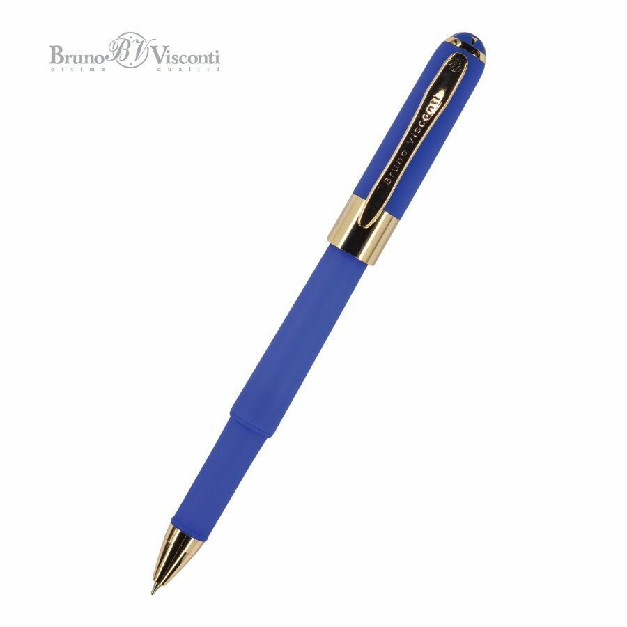 Ручка шариковая подарочная Bruno Visconti "Monaco" корпус синего цвета