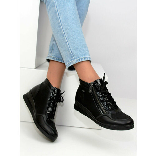 фото Ботинки remonte dorndorf, размер 44, черный