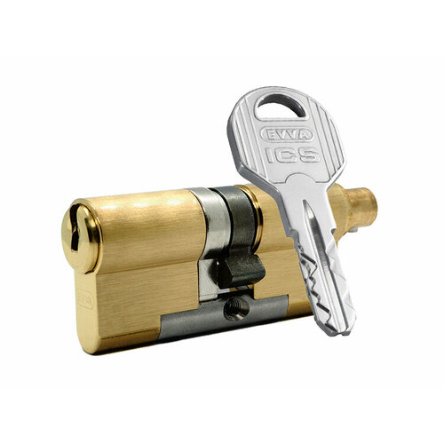 Цилиндр EVVA ICS ключ-вертушка (размер 51х31 мм) - Латунь (5 ключей) цилиндр evva ics ключ ключ размер 51х31 мм латунь 5 ключей