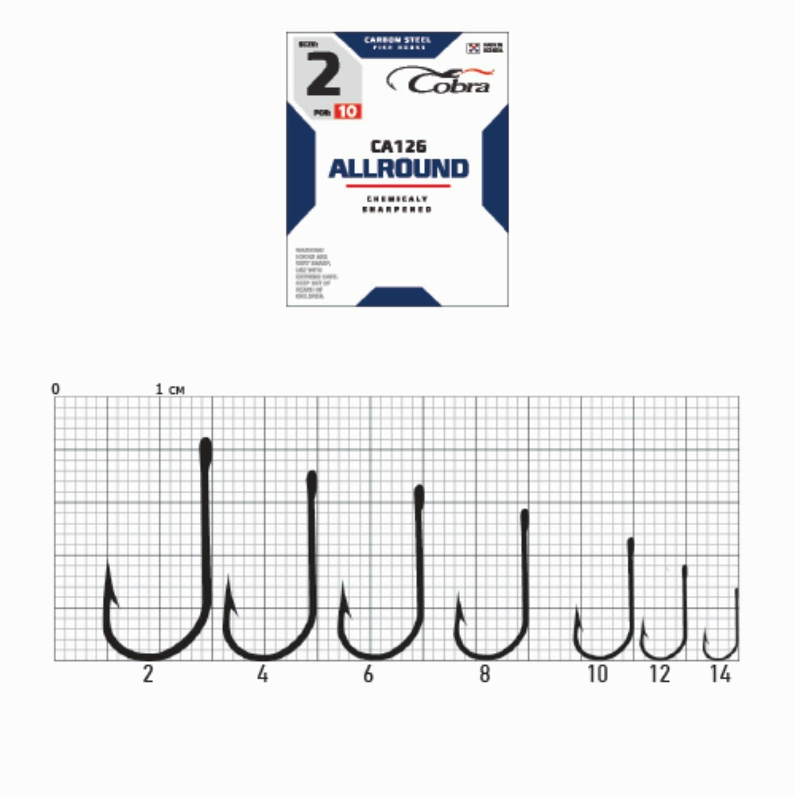 Крючки Cobra ALLROUND серия CA126 № 2 10 