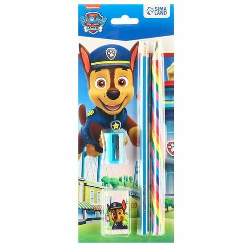 Набор канцелярский точилка ластик карандаш PAW PATROL микс 366₽