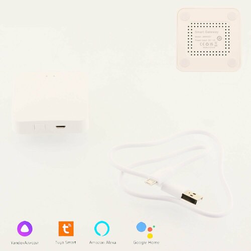 tuya zigbee smart gateway single mode zigbee wire hub work with tuya smart life app voice control works with alexa google home Шлюз ZIGBEE TUYA, Smart Life